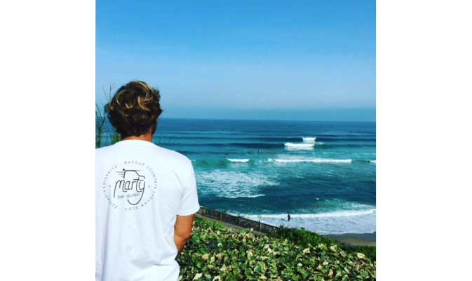 Plage de bidart centre pour surfer