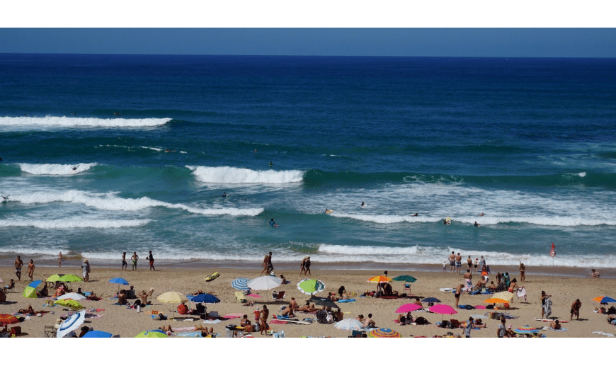 Plage de la milady pour surfer à Biarritz